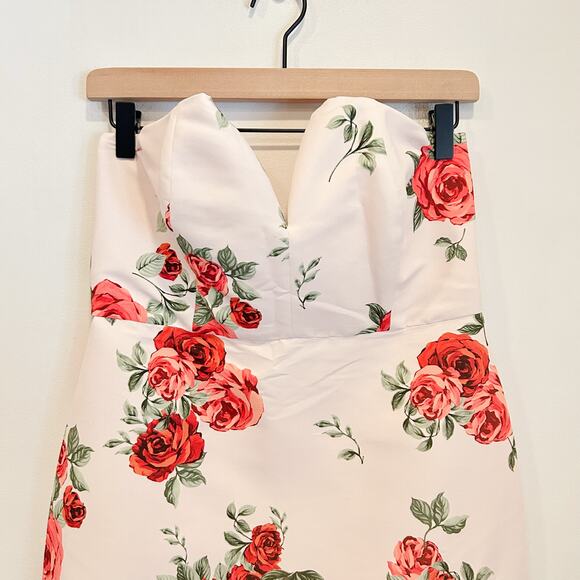 Sachin & Babi Nora Rose Notch Neck Taffeta Midi Dress - Picture 5 of 10